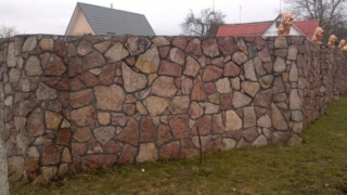 Забор из камня в гродно